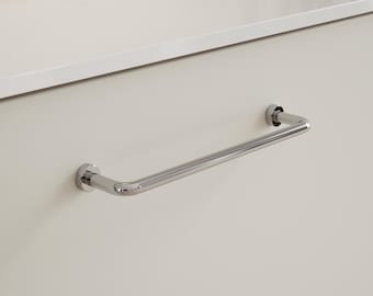 Tirador de salón Furnipart pulido espejo de 128 mm y 160 mm