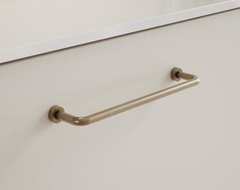 Tirador de salón Furnipart de latón patinado de 128 mm y 160 mm