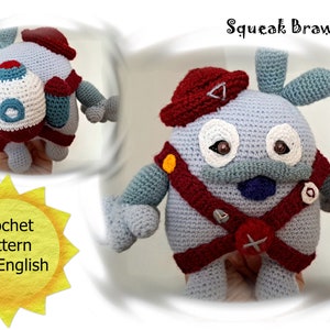MK Crochet pattern Squeak Brawl Stars, eco toy for children