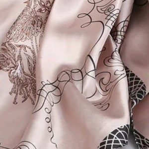 Silk satin scarf