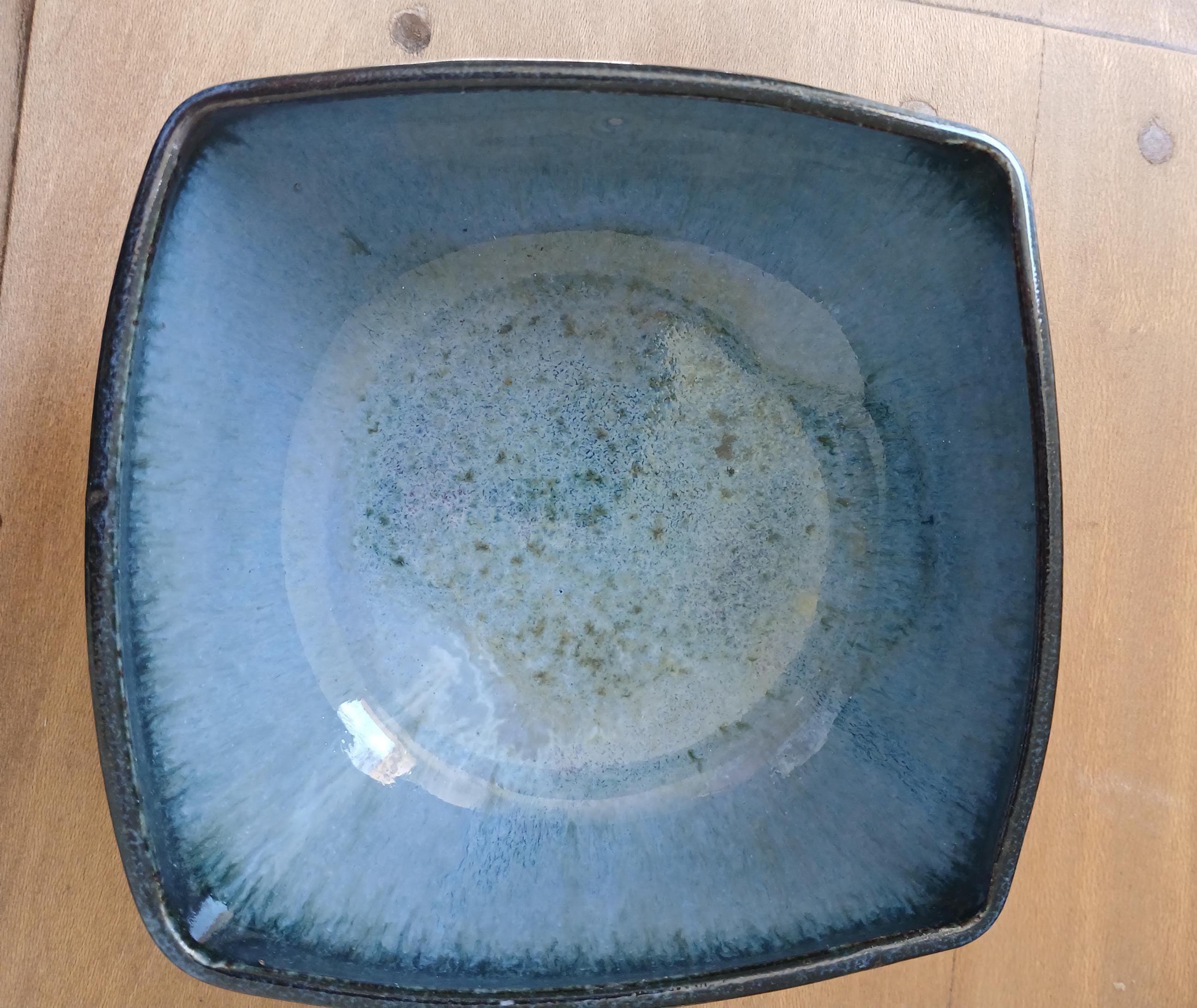 Vide poche bleu vintage en céramique - pour garçon et fille