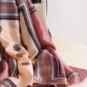 Silk satin scarf
