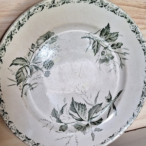 BADONVILLER EARTHENWARE PLATE