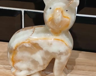 Vintage 70s Marble Cat