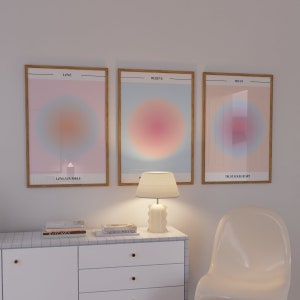 Aura Art Prints Set: Spiritual Gradient Posters (Digital Download)
