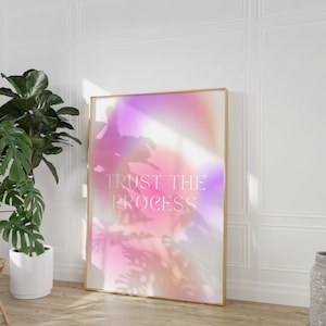 Positive Aura Print: Gradient Spiritual Wall Art (Digital Download)
