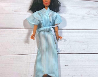 Cher - Mego Doll 1975 Vintage Fashion Doll - Blue Pleated Robe by Bob Mackie