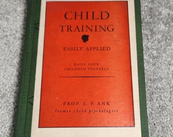 H. Fishlove & Co Child Training Novelty Book Green Red Gag Gift Unisex 1947 8"
