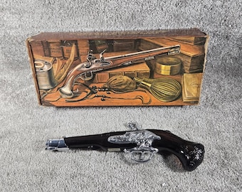 Loción para después del afeitado Avon Dueling Pistol 1760 Deep Woods Amber Glass Vintage 4oz Full