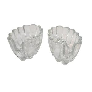 Princess House Crystal Utensil Spoon & Fork Rest Holders