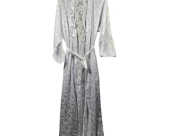 Miss Dior badjas witte jacquard kanten rand vintage lingerie dames M/L