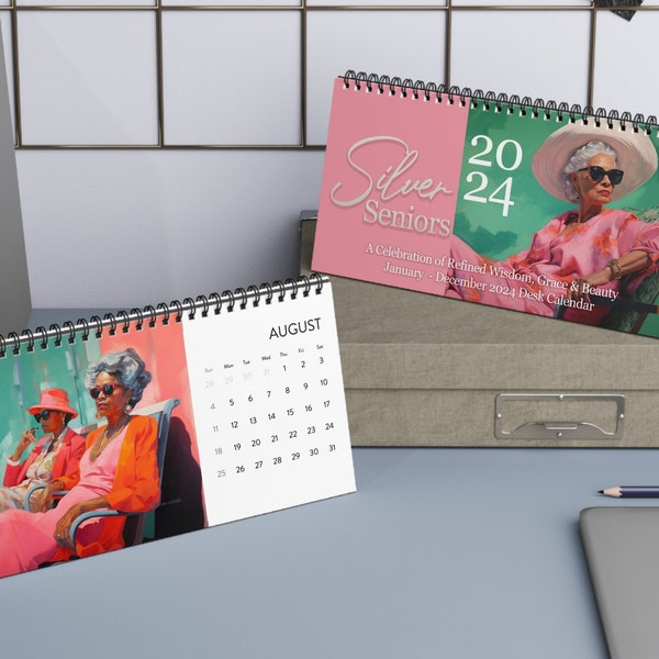 Aunt and Desk Calendar 2024 Etsy