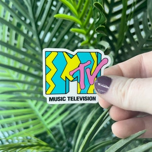 Vintage MTV Logo Aufkleber: Retro Musik Fernseher Aufkleber