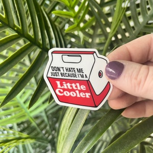 Little Cooler Sticker: Sarcastic Waterproof Vinyl Decal