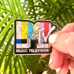 Vintage MTV Logo Aufkleber: Retro Musik Fernseher Aufkleber