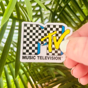 Vintage MTV Logo Aufkleber: Retro Musik Fernseher Aufkleber