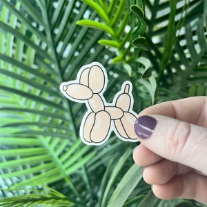 autocollant chien ballon | autocollant mignon de chien | Stickers animaux ballons | Autocollants pour chien | autocollant pour amoureux des chiens | Cadeau pour amoureux des chiens | Chien montgolfière
