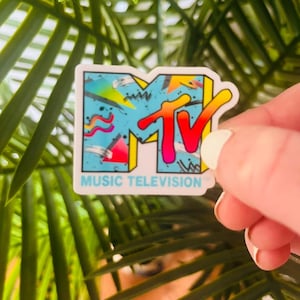 Vintage MTV Logo Aufkleber: Retro Musik Fernseher Aufkleber