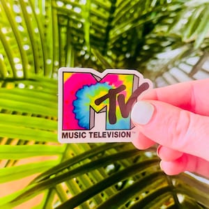 Vintage MTV Logo Aufkleber: Retro Musik Fernseher Aufkleber