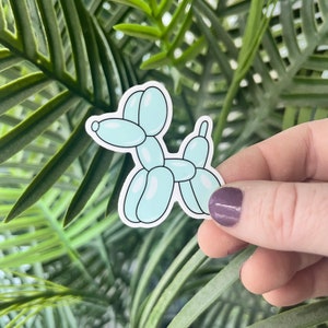 Sticker ballonhond | Leuke hondsticker | Stickers ballondieren | Hondenstickers | Sticker hondenliefhebber | Cadeau hondenliefhebber | Ballonhond