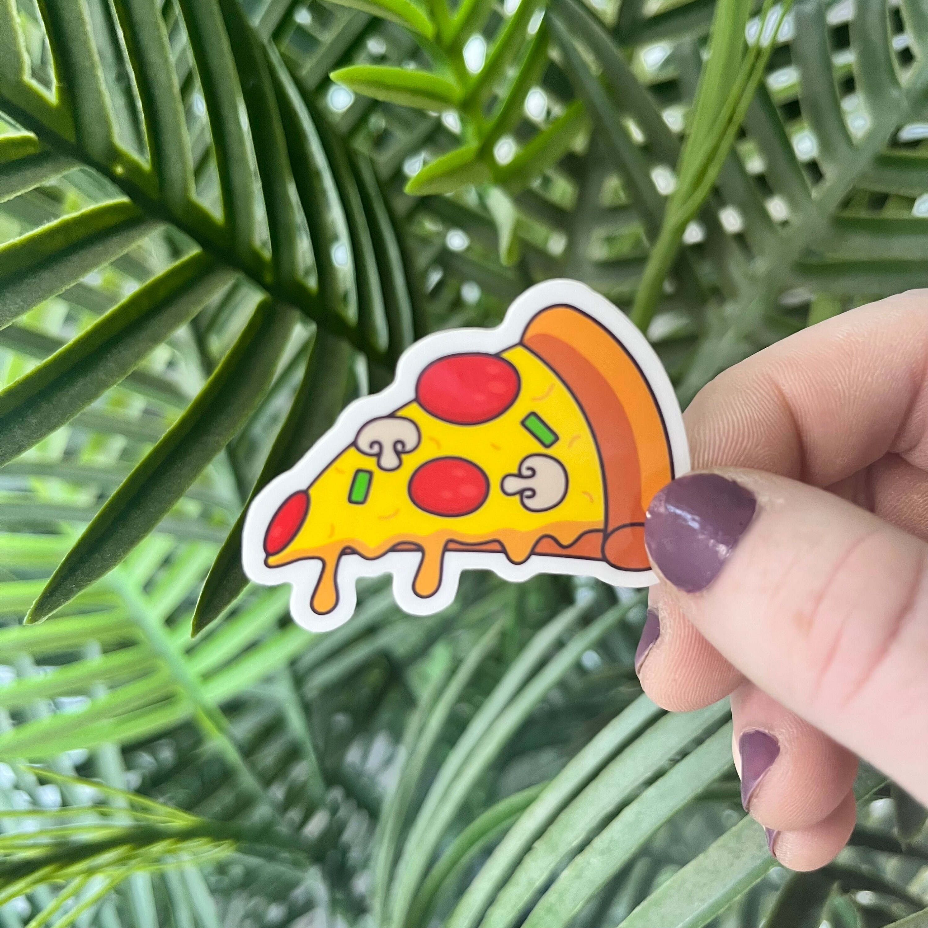 Waterproof Pizza Slice Sticker: Funny Foodie Laptop Decal - Etsy