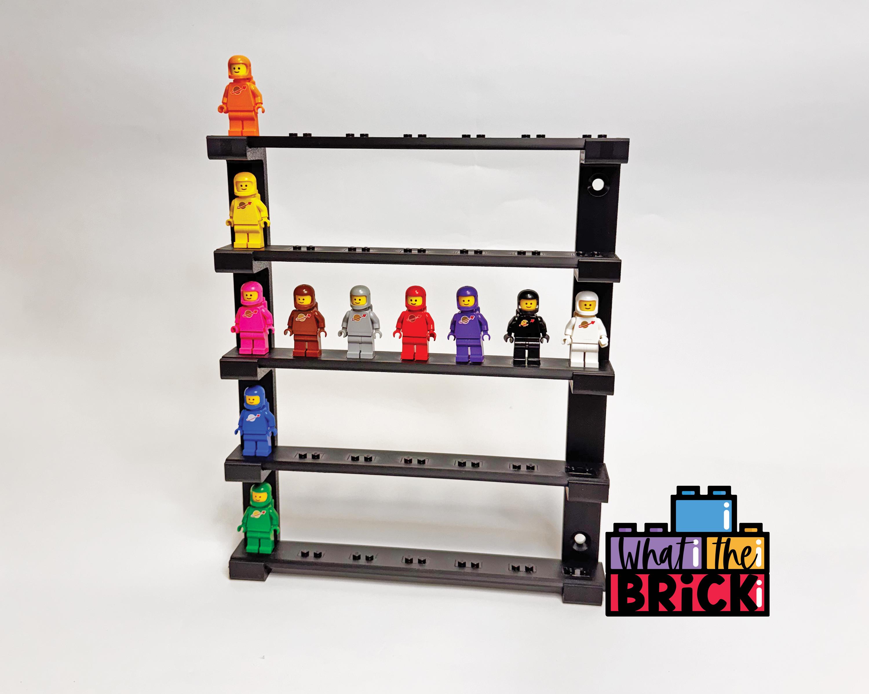 3D Printed Wall Mounted Minifigure Stand, Holds 35 Figures - Etsy