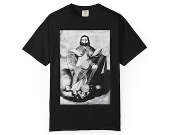 Gothic Trifacial Trinity T-Shirt - Religious Goth Tee, Mystical, Esoteric