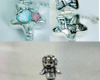 Polly Pocket Fairy Fantasy Polly's Fairy Glade Sterling silver charm for necklace /bracelet with doll