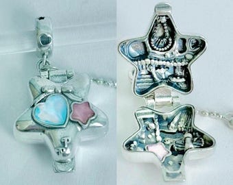 Polly Pocket Fairy Fantasy Polly's Fairy Glade Ciondolo in argento sterling per collana/braccialetto