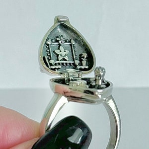 Polly pocket Mooi cadeau medaillon prinses Polly in haar medaillon voor verjaardagsfeestje Sterlingzilveren bedelring