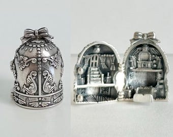 Polly Pocket Sparkle Ballerina Ballet Royal Sterling silver charm for necklace bracelet