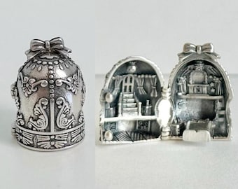 Polly Pocket Sparkle Ballerina Ballet Royal Sterling silver charm for locket bracelet necklace