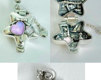 Polly Pocket Fairy Fantasy Polly's Fairy Glade Sterling silver charm for necklace /bracelet with doll
