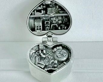 Ciondolo in argento sterling per medaglione/braccialetto/collana con la piccola Polly Pocket Strollin' Baby Polly's Playtime Fun