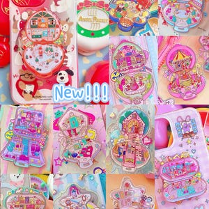 Polly pocket Phone Grip with Expanding Kickstand cell phone holder phone gripper for back of phone phone holder for hand