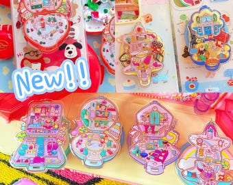 Supporto per telefono cellulare Polly Pocket MagSafe Phone Grip con supporto espandibile, magnetico, per il retro del telefono.