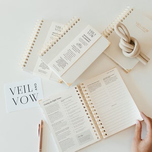 Wedding Planner and Wedding Workbook, 12 Month Undated Planner, Inclusive