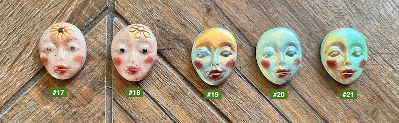 Whimsical Face Magnet / Pin - Etsy