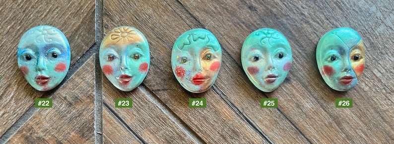 Whimsical Face Magnet / Pin - Etsy