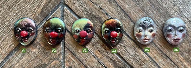 Whimsical Face Magnet / Pin - Etsy