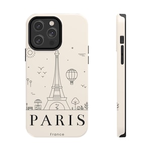Paris iPhone Case: Eiffel Tower Design, Shockproof Protective Cover , iPhone 16, 15, 14 cases