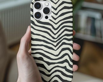 Zebra Phone Case for iPhone, Samsung, and Pixel - Exclusive Black and White Stripe Design, Heavy Duty Protection, and Unique Style
