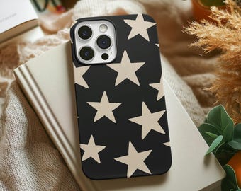 Stylish Phone Case, Tough Cases, Durable Phone Covers, Star Pattern Design, Gift for Him or Her, Modern Mobile Accessories, Chic phone case