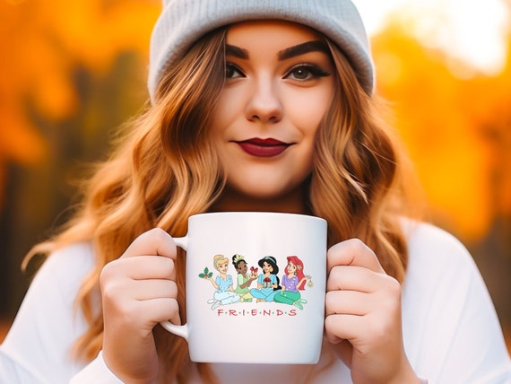 Disney Princess Mug Friends Christmas Mug Disney Christmas mug For coffee lover Princess Jasmine Mug Cinderella Cup Ariel Princess Mug