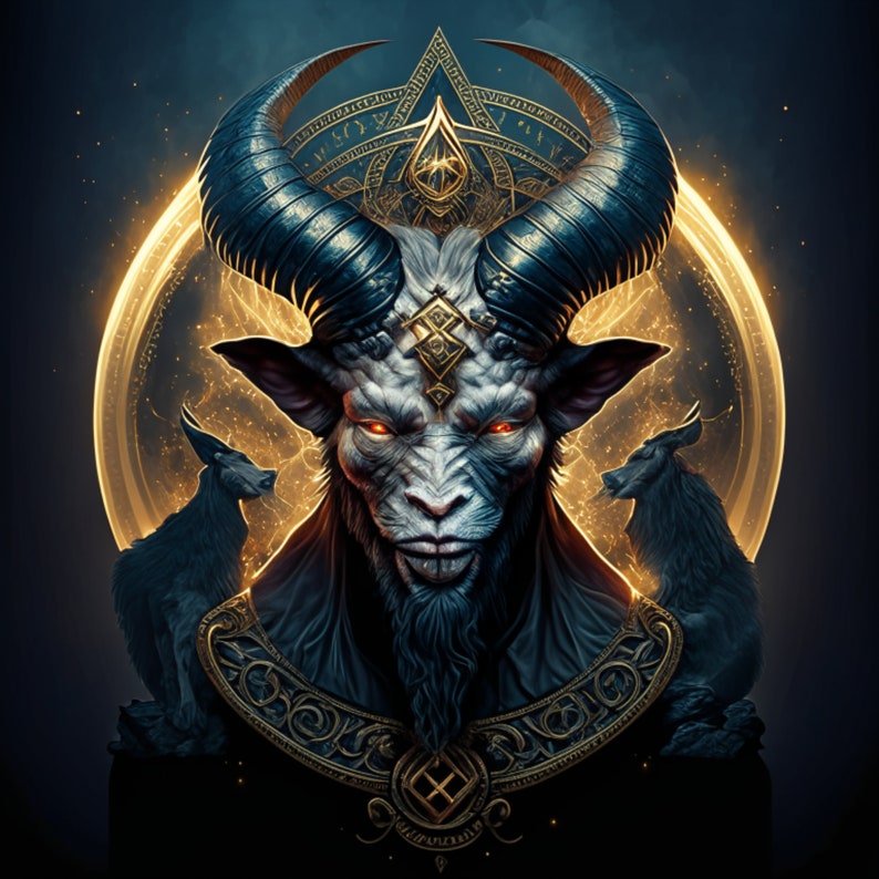 Baphomet Clipart | 300dpi High Resolution | PNG Graphics | Instant ...