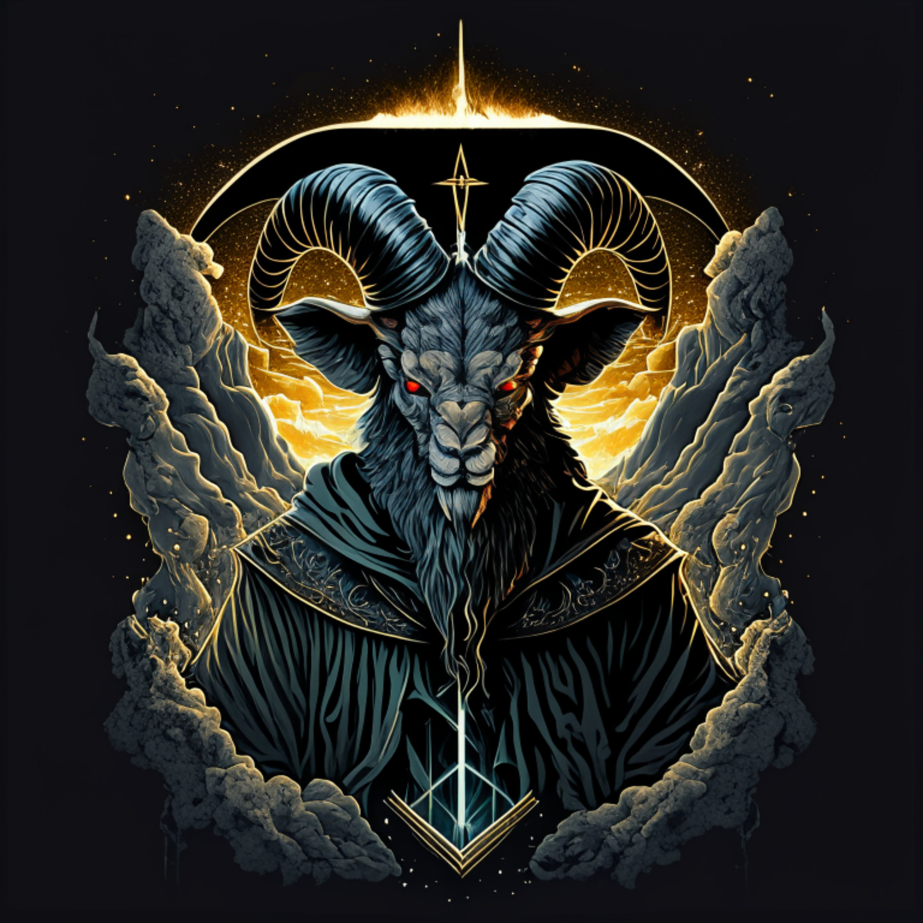 Baphomet Clipart | 300dpi High Resolution | PNG Graphics | Instant ...