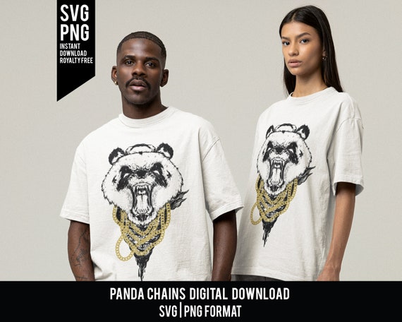 Cute Panda Bear Stroke PNG & SVG Design For T-Shirts