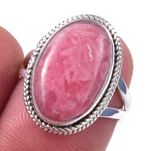 Natural Pink Opal Ring, 925 Sterling Silver Opal Ring, Handmade Oval Pink Opal Ring, Statement Jewelry, Promise Ring, Christmas Gift For Her