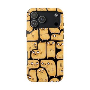 Funda resistente para teléfono con diseño de perro Jake de Hora de Aventuras: funda resistente, funda protectora para smartphone, funda para teléfono con personaje de dibujos animados, regalo divertido para amantes de los perros.