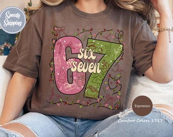 Christmas Six Seven 67 Shirt, Funny Christmas Meme Tee, Funny Christmas Family Sweatshirt, Six Seven Meme Sweater, Merry Christmas Shirt